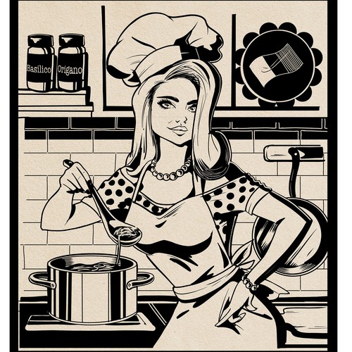 Retro Chef Girl