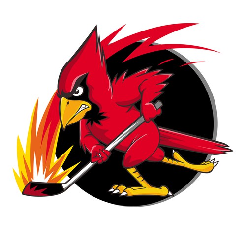 Hockey Cardinal Mascot