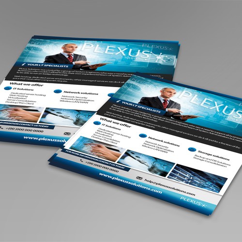 Help Plexus Solutions with a new postcard, flyer or print