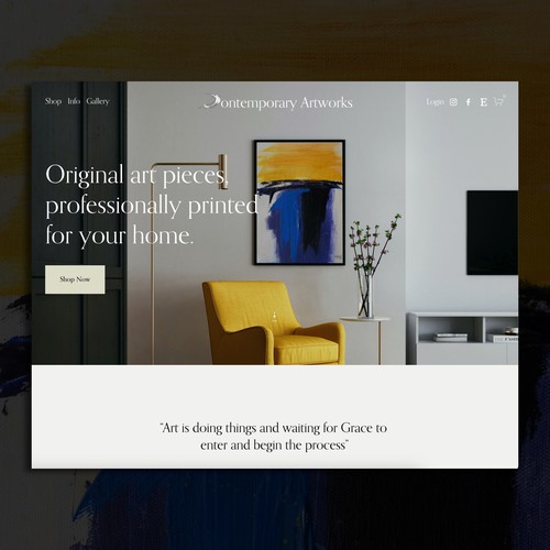 digital art e-commerce website
