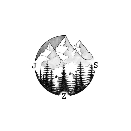 Mountains & Pine Trees Tattoo