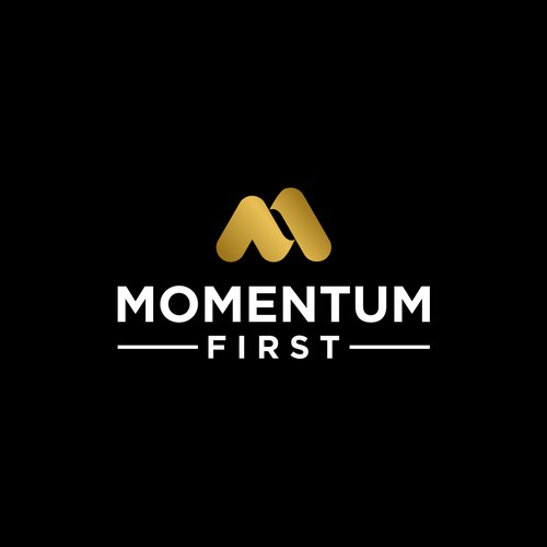 Minimalist Momentum First Logo Design