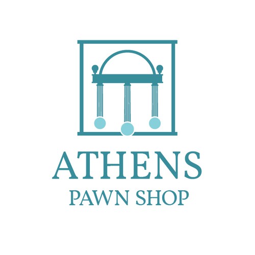 Bold logo for a Pawn Shop in Athens