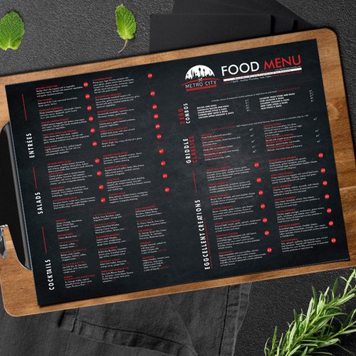 restaurant menu