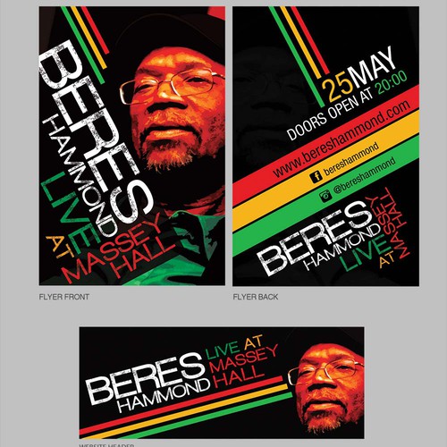 Beres Hammond Concert Print and Web designs