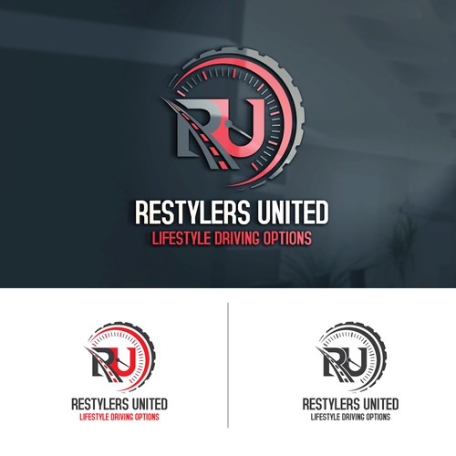 Restylers united logo design 