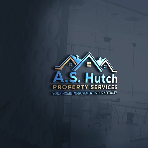  Logo for a real estate Property Services company AS Hutch Property Services  