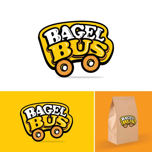 Bagel Bus Logo Design