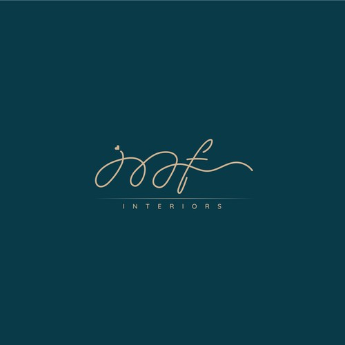 Wordmark modern logo for Construction and Interior company