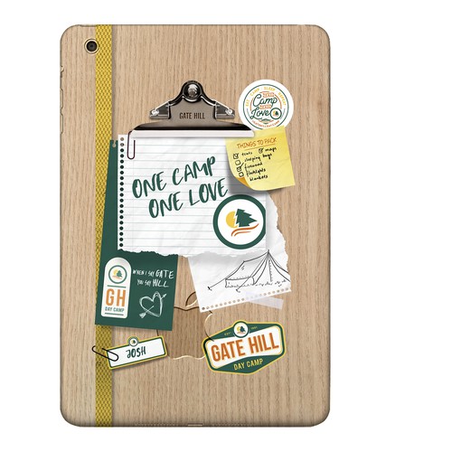 Ipad skin design for a summer camp 