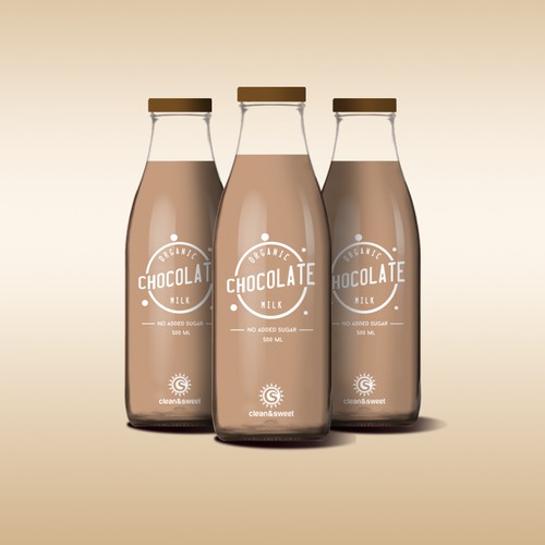 Milk Chocolate bottle packaging