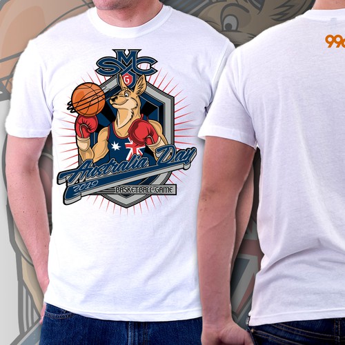 Australia day 2019 basketball game t shirt design
