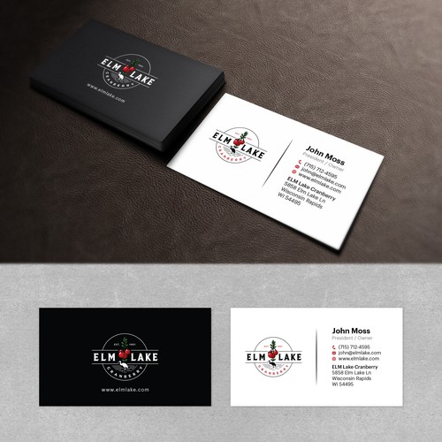 ELM Lake Cranberry Business Card