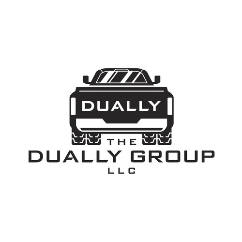 Simple Bold Dually Truck Logo