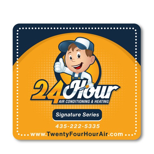 "Signature Series" Branding Design – 24 Hour Air Conditioning & Heating