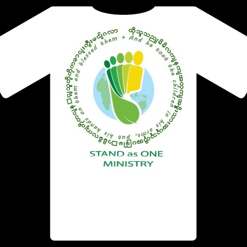 T-shirt design entry for Stand as One Ministry