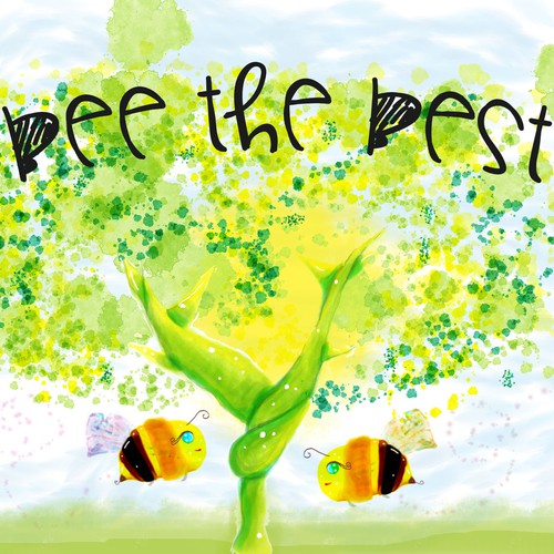 Bee illustration for cover book.