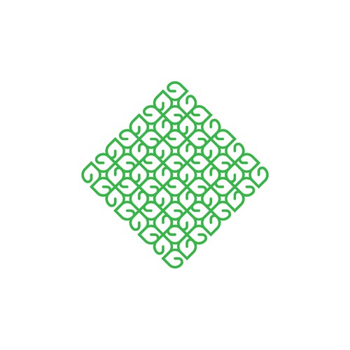 Friendly community logo - branding pattern
