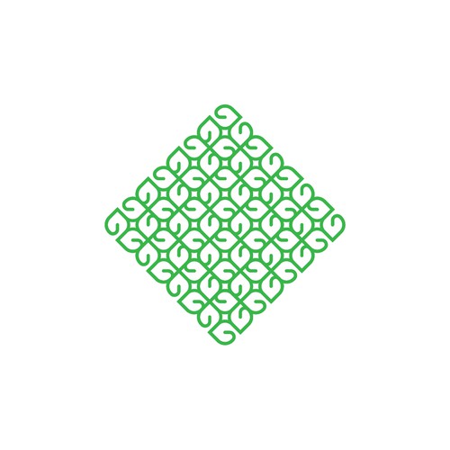 Friendly community logo - branding pattern
