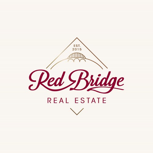 Vintage real estate company logo concept 