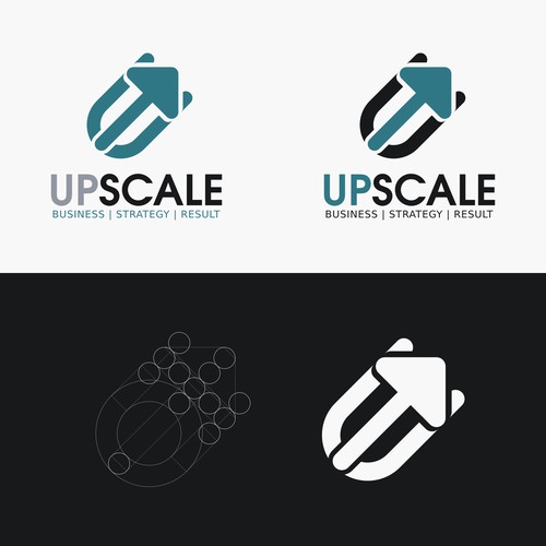 Initial Logo "UPSCALE"