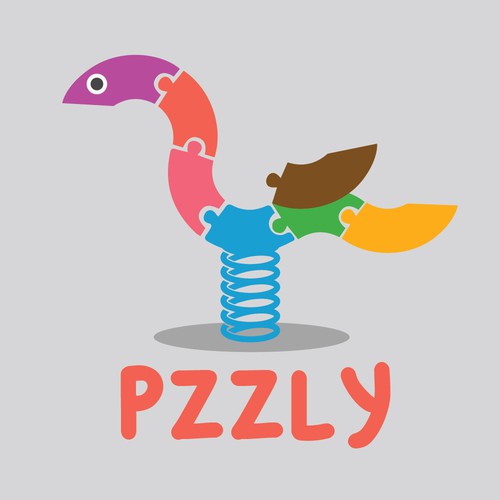Logo for unique and creative Puzzle company, PZZLY