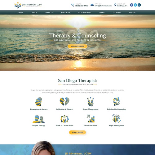 Individuals and couples therapy website design