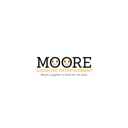 Create a logo that will bring Moore Laughter to the world.