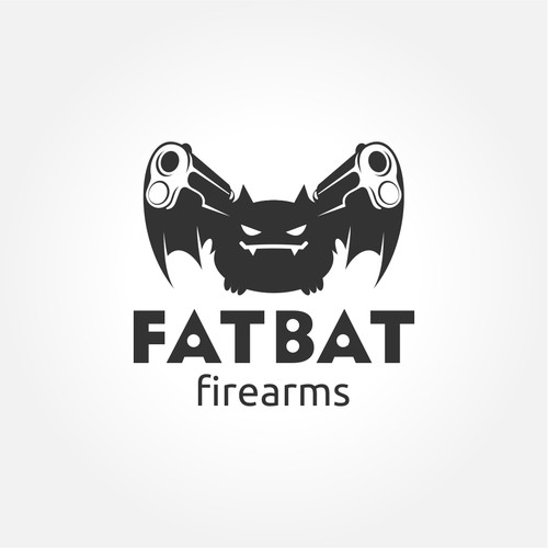 Simple, clean logo for firearms company