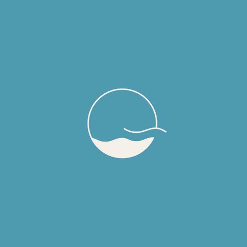 Minimal logo for a beach town in New England
