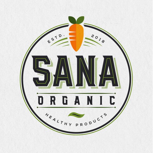 Logo concept for Sana Organic healthy products