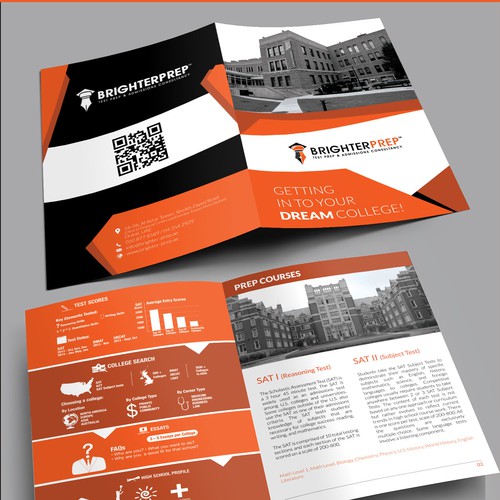 Brochure Design for an International Test Prep Company