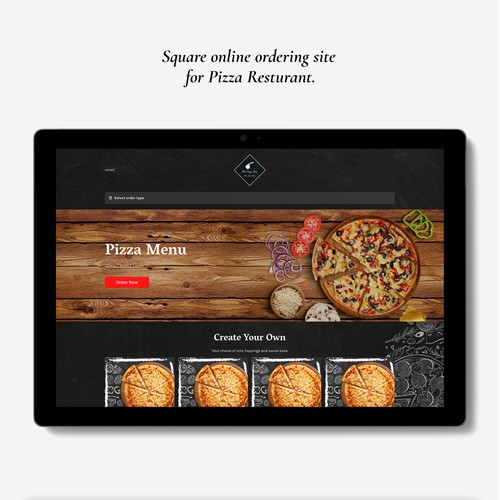 Square online ordering site for Pizza restaurant.