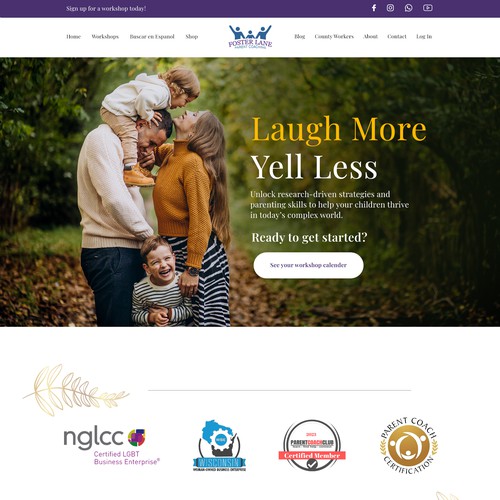 Parenting Website Design