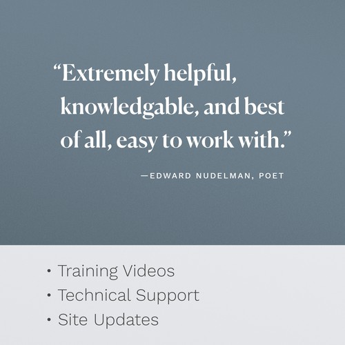 Squarespace Site Updates: Edward Nudelman Poetry
