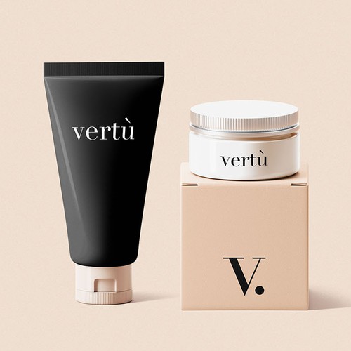 Minimal logo design for cosmetic company