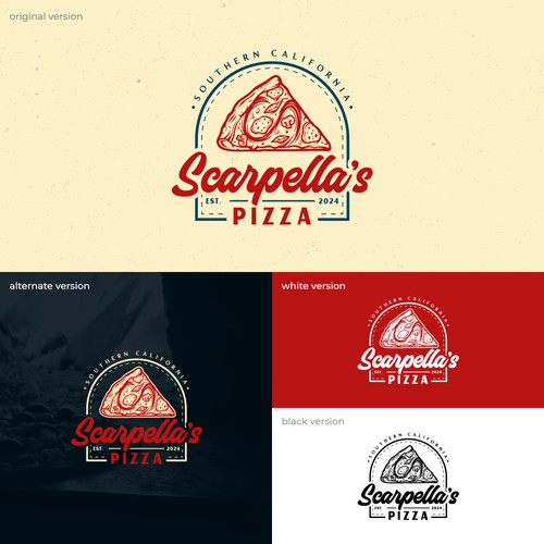 Scrapella's Pizza Logo Design Entry