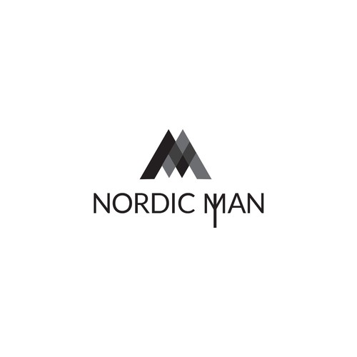 Nordic Man logo concept.