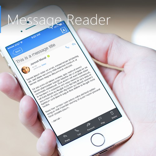 User interface (UI) design for business/messaging application