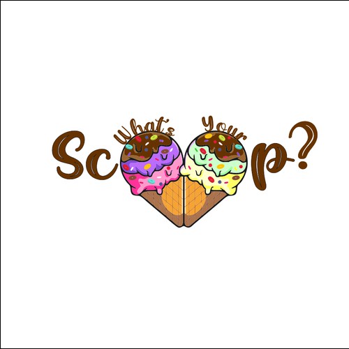 Ice cream shop logo