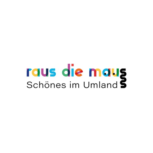 Logo für eine Ausflugsplattform "raus die maus"