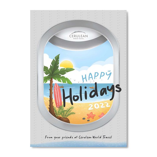 Fun Travel-themed Holiday Card Design!