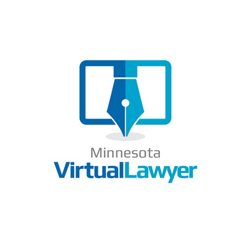 Virtual Lawyer - Logo for innovative technology oriented attorney services 