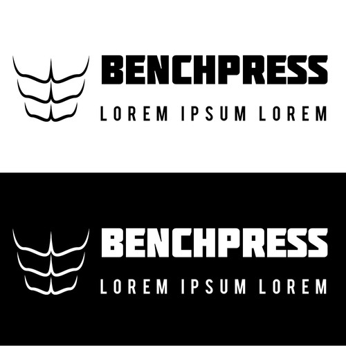 logo for a benchpress - supplements eshop