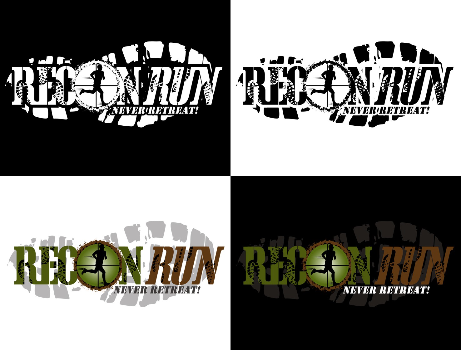 Your Mission is to design a Top Secret Logo for "Recon Run"