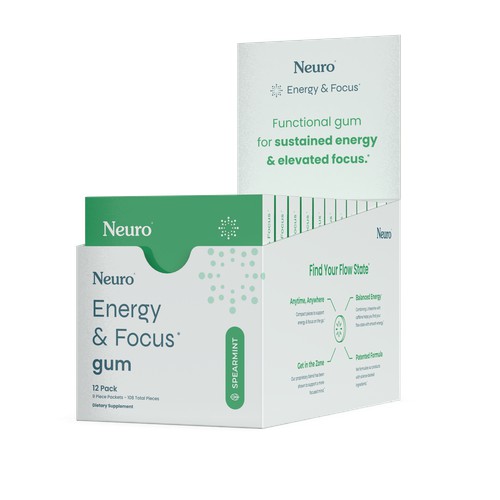 Neuro gum ENERGY & FOCUS PACKAGING DESIGN