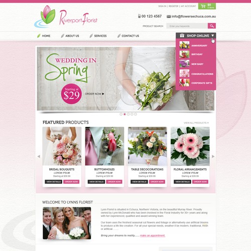 Riverport Florsists Needs a Beautiuful New Website