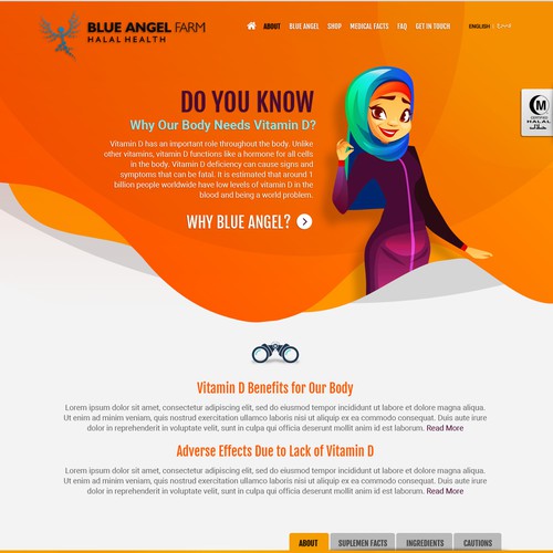 Web Design for Moslem Women's Supplement