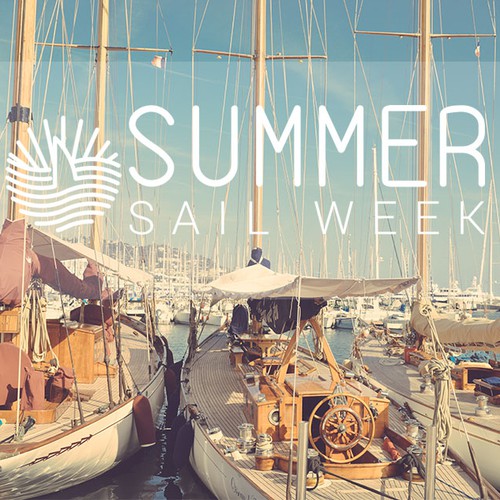 modern fun logo for party brand, Summer Sail Week