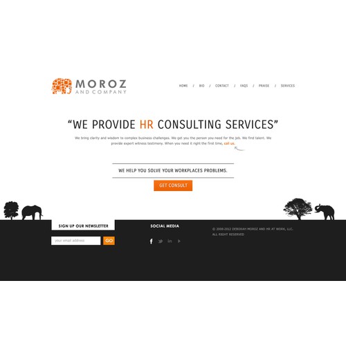 Help Us Make an Elephant Themed Consulting Website!